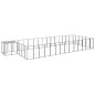 Hundezwinger Schwarz 26,62 m² Stahl Hundezwinger Schwarz 26,62 m² Stahl