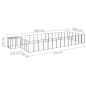 Hundezwinger Schwarz 26,62 m² Stahl Hundezwinger Schwarz 26,62 m² Stahl
