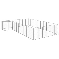 Hundezwinger Silbern 19,36 m² Stahl
