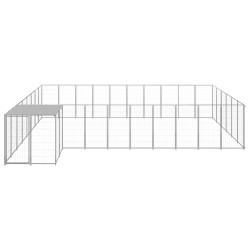 Hundezwinger Silbern 19,36 m² Stahl