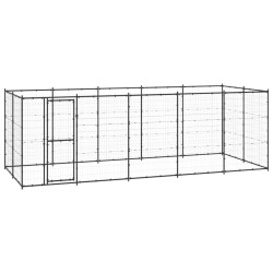 Outdoor-Hundezwinger Stahl 12,1 m²