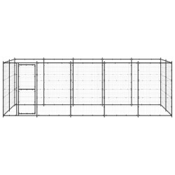 Outdoor-Hundezwinger Stahl 12,1 m²