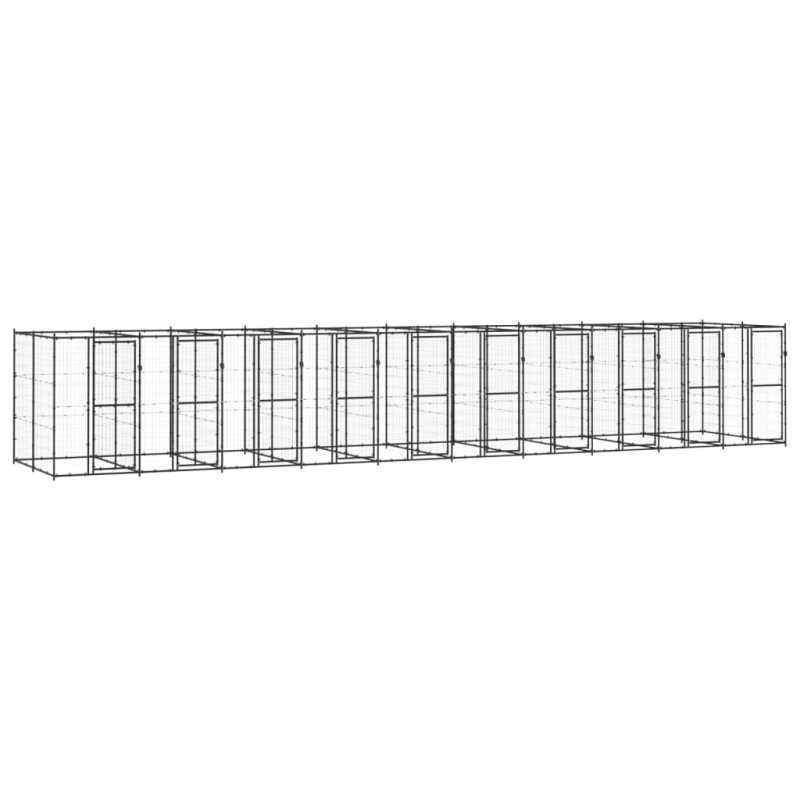 Outdoor-Hundezwinger Stahl 24,2 m² Outdoor-Hundezwinger Stahl 24,2 m²