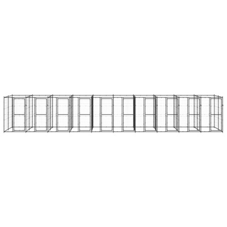 Outdoor-Hundezwinger Stahl 24,2 m²