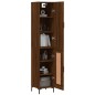 Highboard Braun Eichen-Optik 34,5x34x180 cm Holzwerkstoff Highboard Braun Eichen-Optik 34,5x34x180 cm Holzwerkstoff