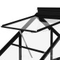 Glas Gewächshaus Anthrazit 155x103x191 cm Aluminium Glas Gewächshaus Anthrazit 155x103x191 cm Aluminium
