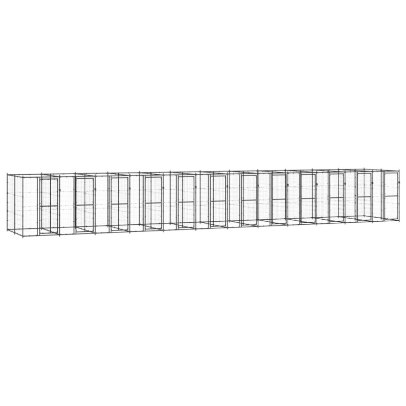 Outdoor-Hundezwinger Stahl 29,04 m² Outdoor-Hundezwinger Stahl 29,04 m²