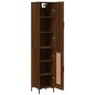 Highboard Braun Eichen-Optik 34,5x34x180 cm Holzwerkstoff Highboard Braun Eichen-Optik 34,5x34x180 cm Holzwerkstoff