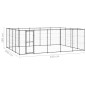 vidaXL Outdoor-Hundezwinger Stahl 24,2 m² vidaXL Outdoor-Hundezwinger Stahl 24,2 m²