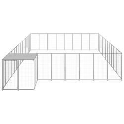 Hundezwinger Silbern 30,25 m² Stahl