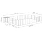 Hundezwinger Silbern 30,25 m² Stahl Hundezwinger Silbern 30,25 m² Stahl
