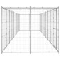 Outdoor-Hundezwinger mit Überdachung Verzinkter Stahl 21,78 m² Outdoor-Hundezwinger mit Überdachung Verzinkter Stahl 21,78 m²