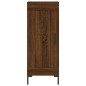 Highboard Braun Eichen-Optik 34,5x34x180 cm Holzwerkstoff Highboard Braun Eichen-Optik 34,5x34x180 cm Holzwerkstoff