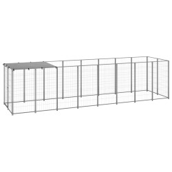 Hundezwinger Silbern 4,84 m² Stahl