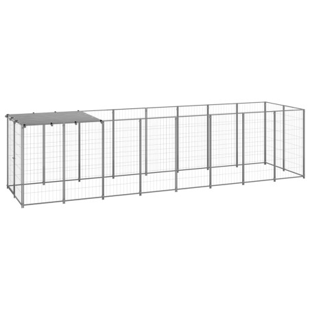Hundezwinger Silbern 4,84 m² Stahl