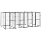 vidaXL Outdoor-Hundezwinger Stahl mit Überdachung 9,68 m² vidaXL Outdoor-Hundezwinger Stahl mit Überdachung 9,68 m²