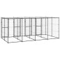 vidaXL Outdoor-Hundezwinger Stahl mit Überdachung 9,68 m² vidaXL Outdoor-Hundezwinger Stahl mit Überdachung 9,68 m²