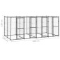 vidaXL Outdoor-Hundezwinger Stahl mit Überdachung 9,68 m² vidaXL Outdoor-Hundezwinger Stahl mit Überdachung 9,68 m²
