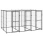 vidaXL Outdoor-Hundezwinger Stahl mit Überdachung 7,26 m² vidaXL Outdoor-Hundezwinger Stahl mit Überdachung 7,26 m²