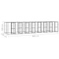 Outdoor-Hundezwinger Stahl mit Überdachung 19,36 m² Outdoor-Hundezwinger Stahl mit Überdachung 19,36 m²