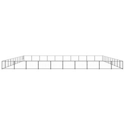Hundezwinger Schwarz 100 m² Stahl