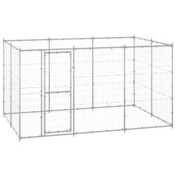 vidaXL Outdoor-Hundezwinger Verzinkter Stahl 7,26 m²