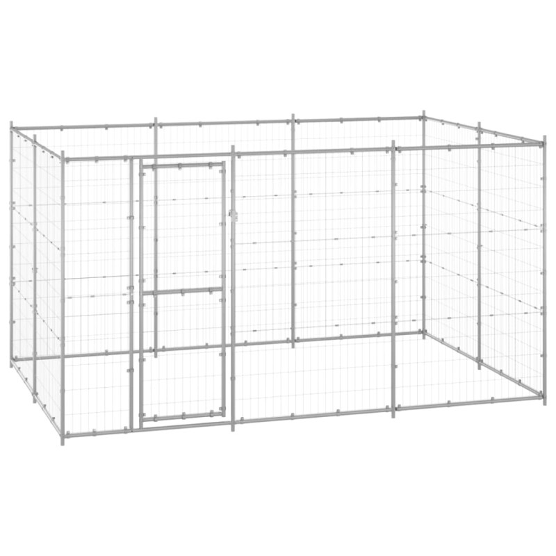vidaXL Outdoor-Hundezwinger Verzinkter Stahl 7,26 m² vidaXL Outdoor-Hundezwinger Verzinkter Stahl 7,26 m²