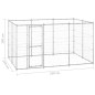 vidaXL Outdoor-Hundezwinger Verzinkter Stahl 7,26 m² vidaXL Outdoor-Hundezwinger Verzinkter Stahl 7,26 m²
