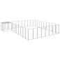vidaXL Hundezwinger Silbern 25,41 m² Stahl vidaXL Hundezwinger Silbern 25,41 m² Stahl