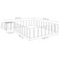 vidaXL Hundezwinger Silbern 25,41 m² Stahl vidaXL Hundezwinger Silbern 25,41 m² Stahl