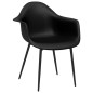 vidaXL Esszimmerstühle 6 Stk. Schwarz PP vidaXL Esszimmerstühle 6 Stk. Schwarz PP