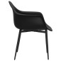 vidaXL Esszimmerstühle 6 Stk. Schwarz PP vidaXL Esszimmerstühle 6 Stk. Schwarz PP