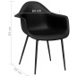 vidaXL Esszimmerstühle 6 Stk. Schwarz PP vidaXL Esszimmerstühle 6 Stk. Schwarz PP