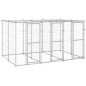 Outdoor-Hundezwinger mit Überdachung Verzinkter Stahl 7,26 m² Outdoor-Hundezwinger mit Überdachung Verzinkter Stahl 7,26 m²