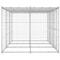Outdoor-Hundezwinger mit Überdachung Verzinkter Stahl 7,26 m² Outdoor-Hundezwinger mit Überdachung Verzinkter Stahl 7,26 m²