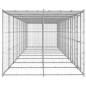 Outdoor-Hundezwinger mit Überdachung Verzinkter Stahl 21,78 m² Outdoor-Hundezwinger mit Überdachung Verzinkter Stahl 21,78 m²