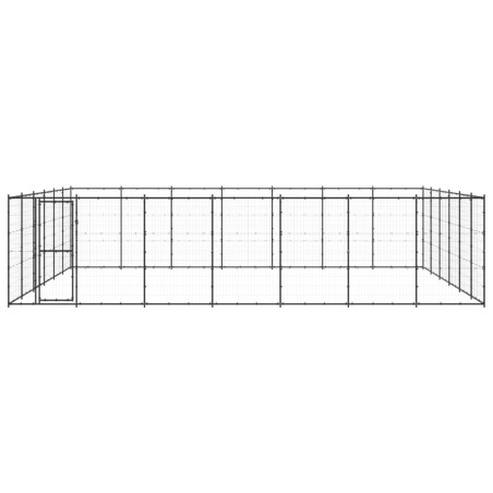 Outdoor-Hundezwinger Stahl 50,82 m²