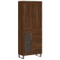 Highboard Braun Eichen-Optik 69,5x34x180 cm Holzwerkstoff Highboard Braun Eichen-Optik 69,5x34x180 cm Holzwerkstoff