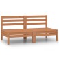 2-Sitzer-Gartensofa Honigbraun Massivholz Kiefer 2-Sitzer-Gartensofa Honigbraun Massivholz Kiefer
