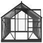vidaXL Glas Gewächshaus Anthrazit 155x395,5x191 cm Aluminium vidaXL Glas Gewächshaus Anthrazit 155x395,5x191 cm Aluminium
