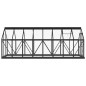 vidaXL Glas Gewächshaus Anthrazit 155x395,5x191 cm Aluminium vidaXL Glas Gewächshaus Anthrazit 155x395,5x191 cm Aluminium