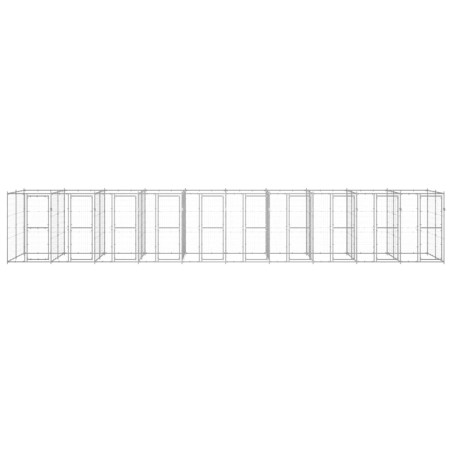 Outdoor-Hundezwinger Verzinkter Stahl 24,2 m²