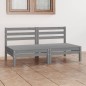 vidaXL 2-Sitzer-Gartensofa Grau Kiefer Massivholz vidaXL 2-Sitzer-Gartensofa Grau Kiefer Massivholz