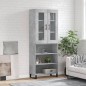 Highboard Betongrau 69,5x34x180 cm Holzwerkstoff Highboard Betongrau 69,5x34x180 cm Holzwerkstoff