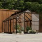Glas Gewächshaus Anthrazit 155x298x191 cm Aluminium Glas Gewächshaus Anthrazit 155x298x191 cm Aluminium