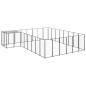 vidaXL Hundezwinger Schwarz 15,73 m² Stahl vidaXL Hundezwinger Schwarz 15,73 m² Stahl