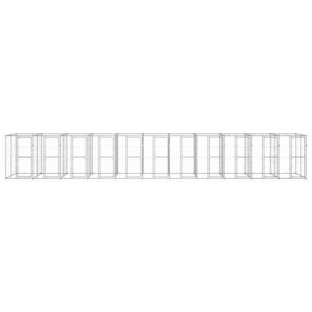 vidaXL Outdoor-Hundezwinger Verzinkter Stahl 26,62 m²