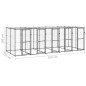 vidaXL Outdoor-Hundezwinger Stahl mit Überdachung 12,1 m² vidaXL Outdoor-Hundezwinger Stahl mit Überdachung 12,1 m²