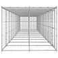 Outdoor-Hundezwinger mit Überdachung Verzinkter Stahl 29,04 m² Outdoor-Hundezwinger mit Überdachung Verzinkter Stahl 29,04 m²