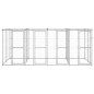 vidaXL Outdoor-Hundezwinger mit Überdachung Verzinkter Stahl 9,68 m² vidaXL Outdoor-Hundezwinger mit Überdachung Verzinkter Stahl 9,68 m²